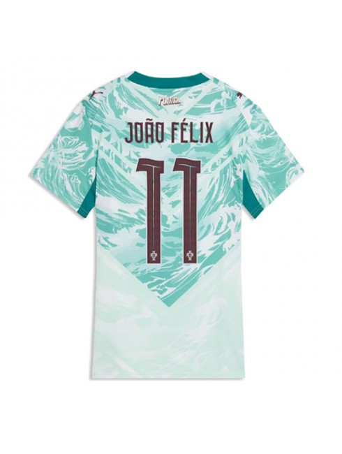 Portugal Joao Felix #11 Auswärtstrikot für Frauen WM 2026 Kurzarm Portugal Joao Felix #11 Auswärtstrikot für Frauen WM 2026 Kurzarm